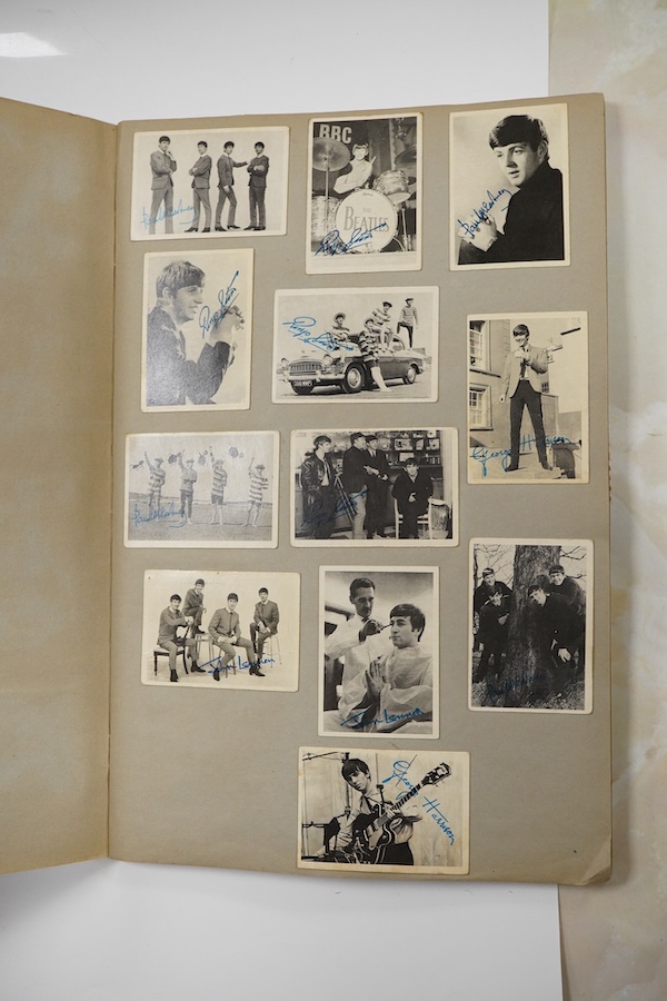 Paul and Linda McCartney autographs, scrapbooks, books, etc, Autographs collected by the vendor in the mid 1970's while Wings were rehearsing for a concert in Eastbourne, signed in ballpoint pen on a newspaper cutting re